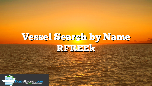 Vessel Search by Name [FREE]